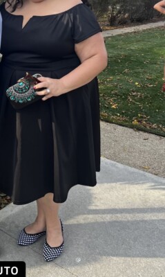 slim fit dress slacks Sydneys Closet SC8110 Size 26 Blue Blitz Short Plus Size Fitted Sequin Formal Cocktail Dress Slit V Neck Gown