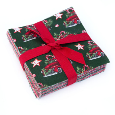 Christmas Variety Fabric Charm Pack - 100% Cotton Quilting Fabric 5'' Squares