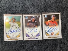 2014 Bowman Chrome Baseball RC DOM NUNEZ,ADRIAN MAAIN,COREY KNEBEL Auto