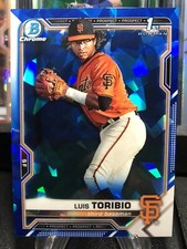 2021 Bowman Chrome Sapphire Luis Toribio 1st Bowman BCP-228 San Francisco Giants
