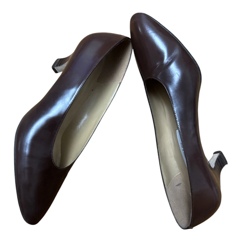 Tacones negros vintage años 80 Liz Claiborne hechos en España para mujer talla 8 1/2 N Foto 2 de 4