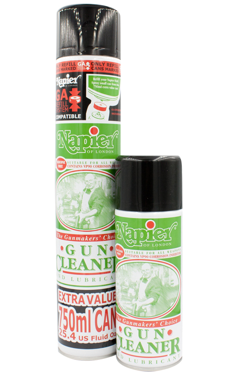 Napier Gun Cleaner Lubricant Aerosol Spray VP90 Shotgun Rifle Cleaning