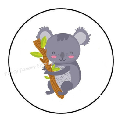 10cm Auto-Aufkleber Sticker Decal Laptop Farbe bunt Koala Bear bunt Rund R3840