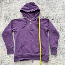 Carhartt Women's Clarksburg Hooded Hoodie Sweatshirt Size S 4-6 1/4 Zip Purple