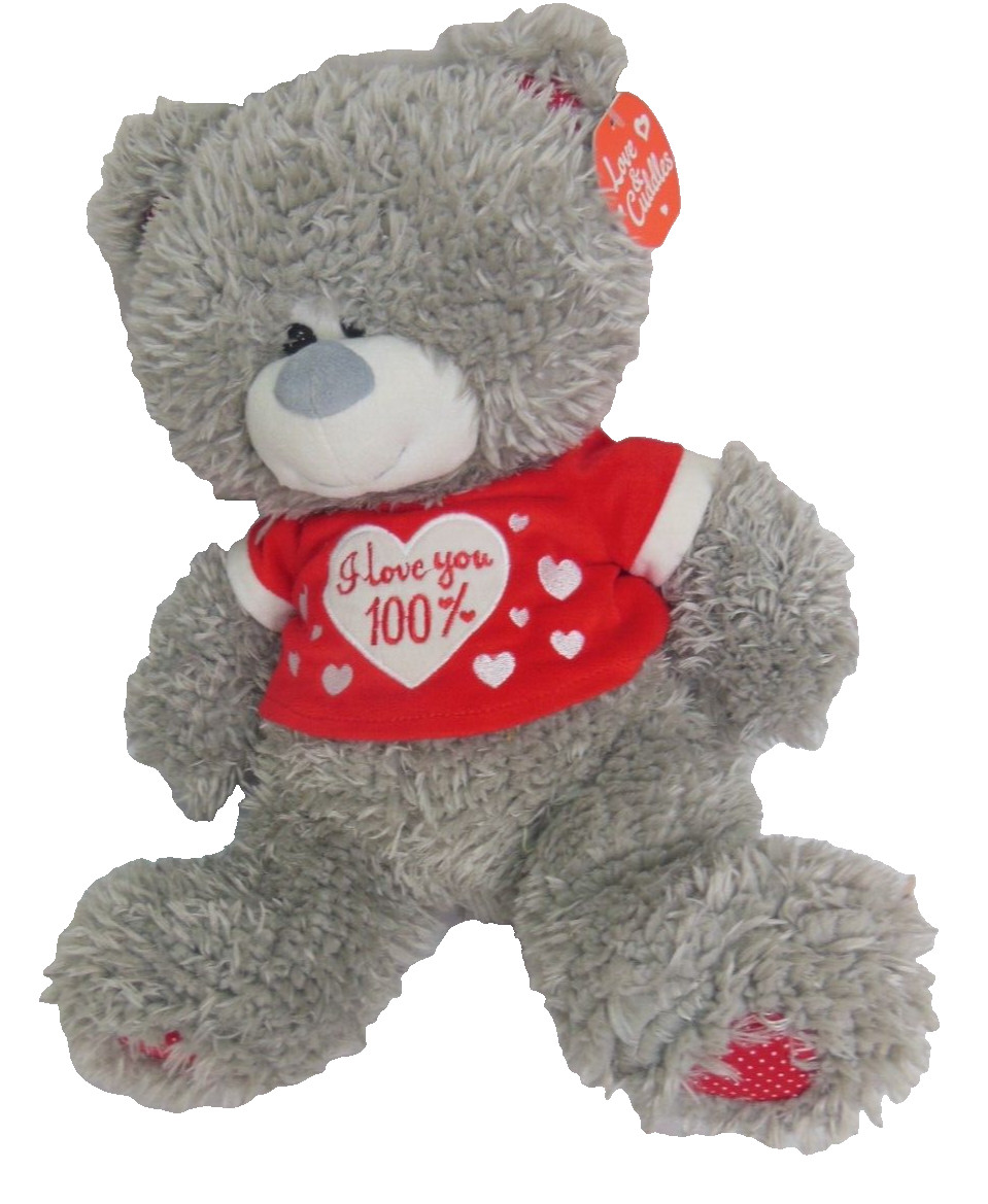 Love & Cuddles Stofftier Kuscheltier Bär "I Love you 100 % "