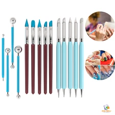 Silicone Clay Sculpting Tools Set molding Dotting Tool for Pottery 14 Pieces