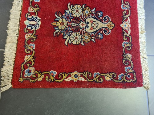 Feiner Handgeknüpfter Keshan Orientteppich – Zeitlose Persische Eleganz 59X59cm - Bild 8 von 13