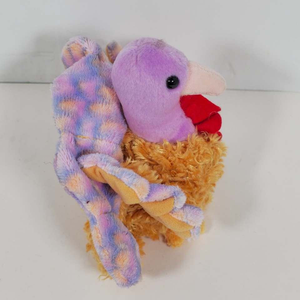 Ty Tommy Turkey Beanie Babies Collection Plush Toy With Heart Tag Nov