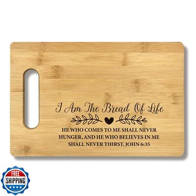 FONDCANYON Christian Gifts For Women, I Am the Bread of Life Christian Script