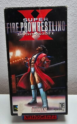 Super Famicom Super Fire Pro Wrestling X Premium OVP+Anl.  Japan Import  X171