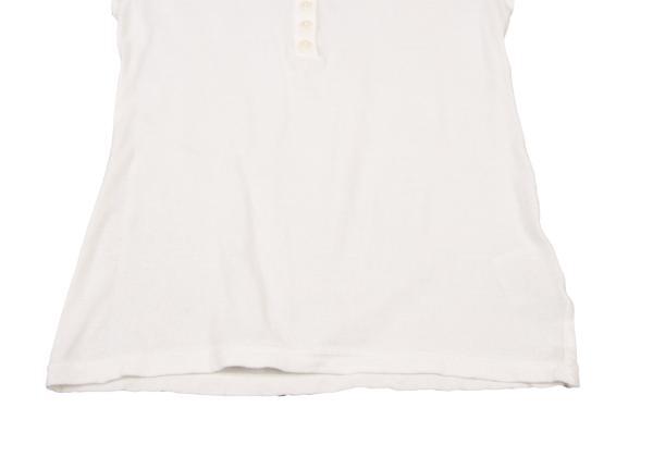 A.T ATSURO TAYAMA Lace Trim Henry Neck T Shirt Size XS-S(K-150783)