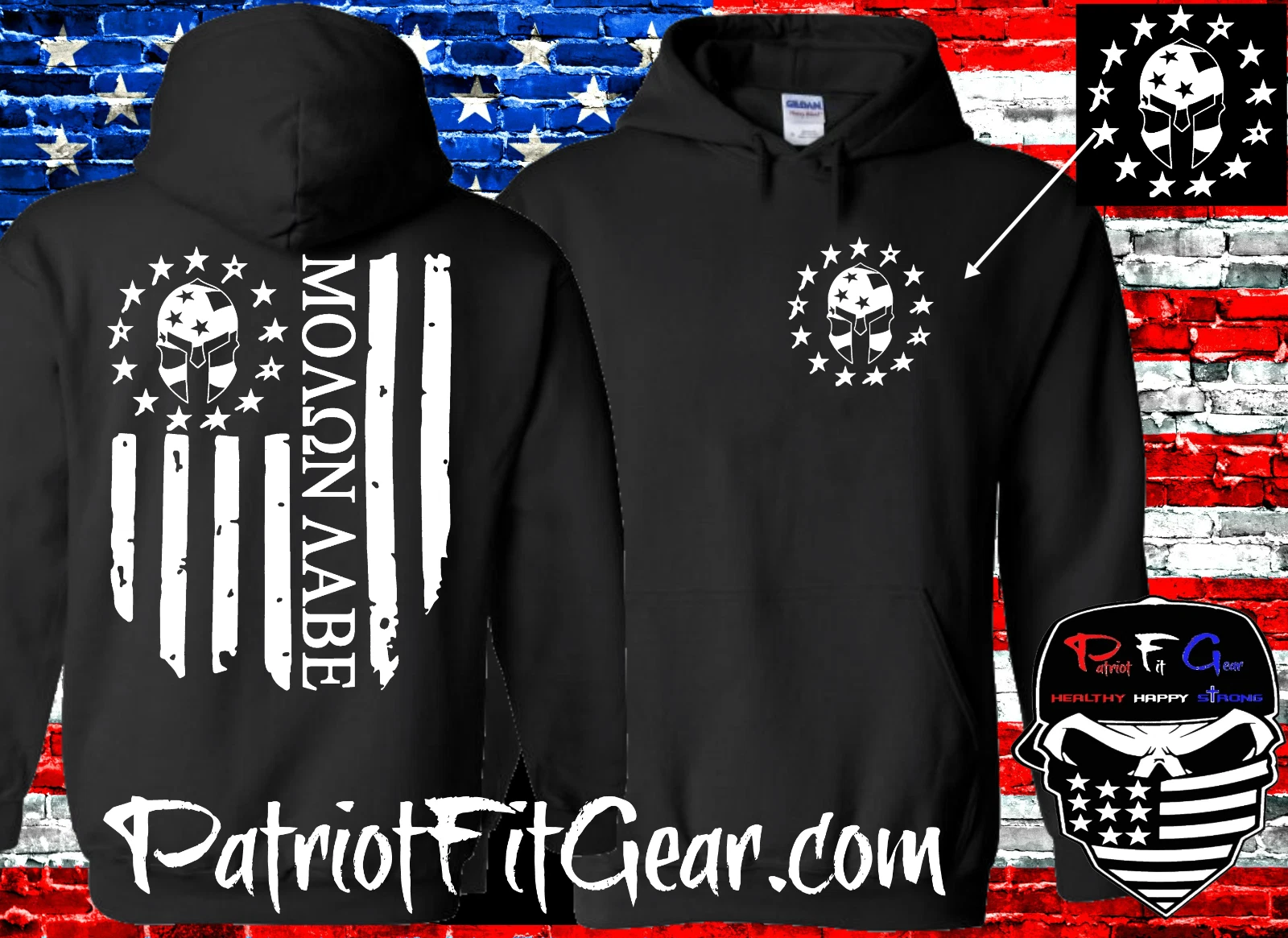 Hoodie,Spartan,Molon Labe,We The People,Dont Tread On Me,2A,Flag,Sweatshirt