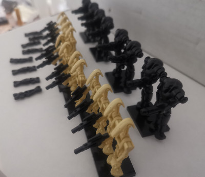star wars minifigur clone wars b1 b2 battle droid handkanone Klemmbaustein 