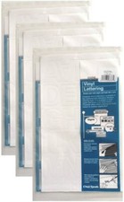 Chartpak 1-1/2-inch White Stick-on Vinyl Letters 01046 , 3 PACKS