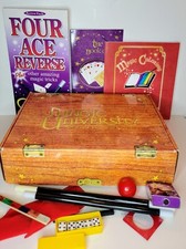 Magic University Scholastic Storage Trunk, Boos, Magic Tricks 2001 Vintage Set