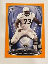 2014 Bowman Football Rookies Orange #/299 - Greg Robinson - St. Louis Rams