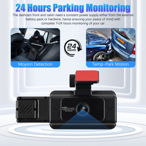 32G+ Wifi Car DVR Dash Cam HD 1080P G-sensor Inside Front & Rear Camera Recorder - Picture 7 of 11
