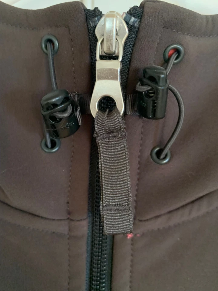 Lucy Outerwear Gris y Rosa Caliente Forrado de Vellón Chaqueta de Primavera con Capucha XL con Bolsillos Foto 3 de 4