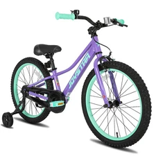 JOYSTAR Bike 7-12 Years Old 20 Inch Kids Mountain Bike Training Wheels Handbrake