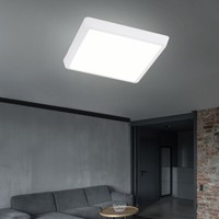 Deckenleuchte Deckenlampe Weiß Led Schlafzimmerlampe Quadratisch Wohnzimmerlampe