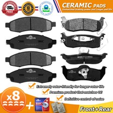 Front & Rear Ceramic Brake Pads for 2005-2006 Nissan Armada Titan Infiniti QX56