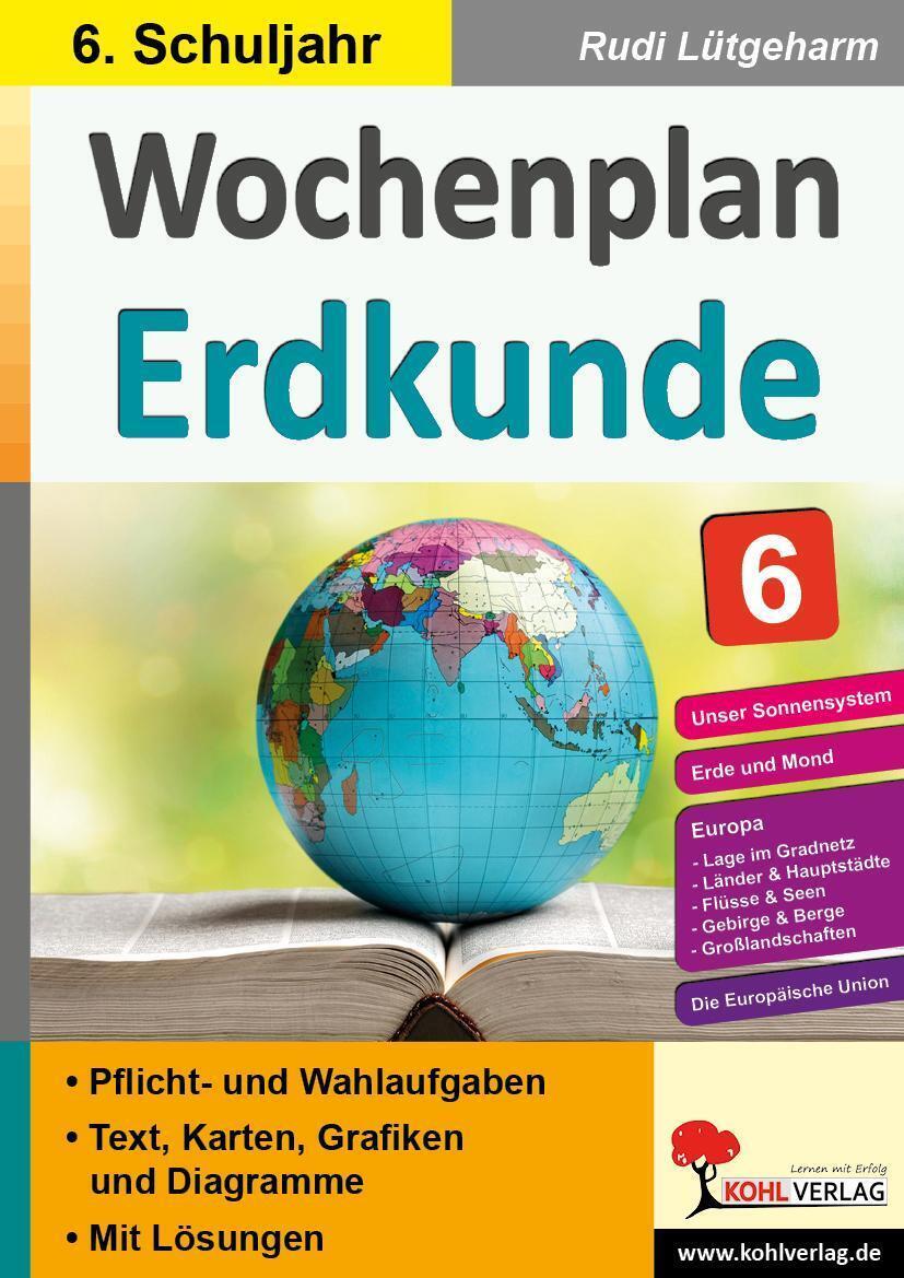 Thumbnail - Wochenplan Erdkunde / Klasse 6, Rudi Lütgeharm