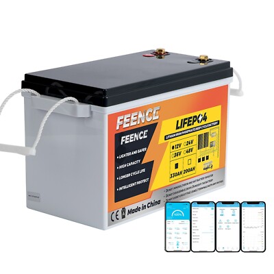 LiFePO4 Akku 12V 330Ah Lithium-Eisen-Phosphat Batterie 200A BMS MAX.4224WH Power