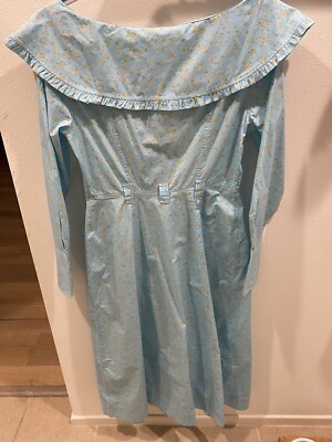 NWT ganni floral organic cotton midi dress size 38 | eBay