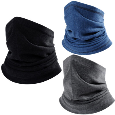 Windproof Winter Fleece Neck Gaiter Face Mask Outdoor Ski Cycling for Men Women