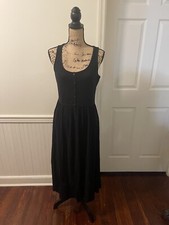 Frye Women's Sleeveless Easy Button Front Midi Dress