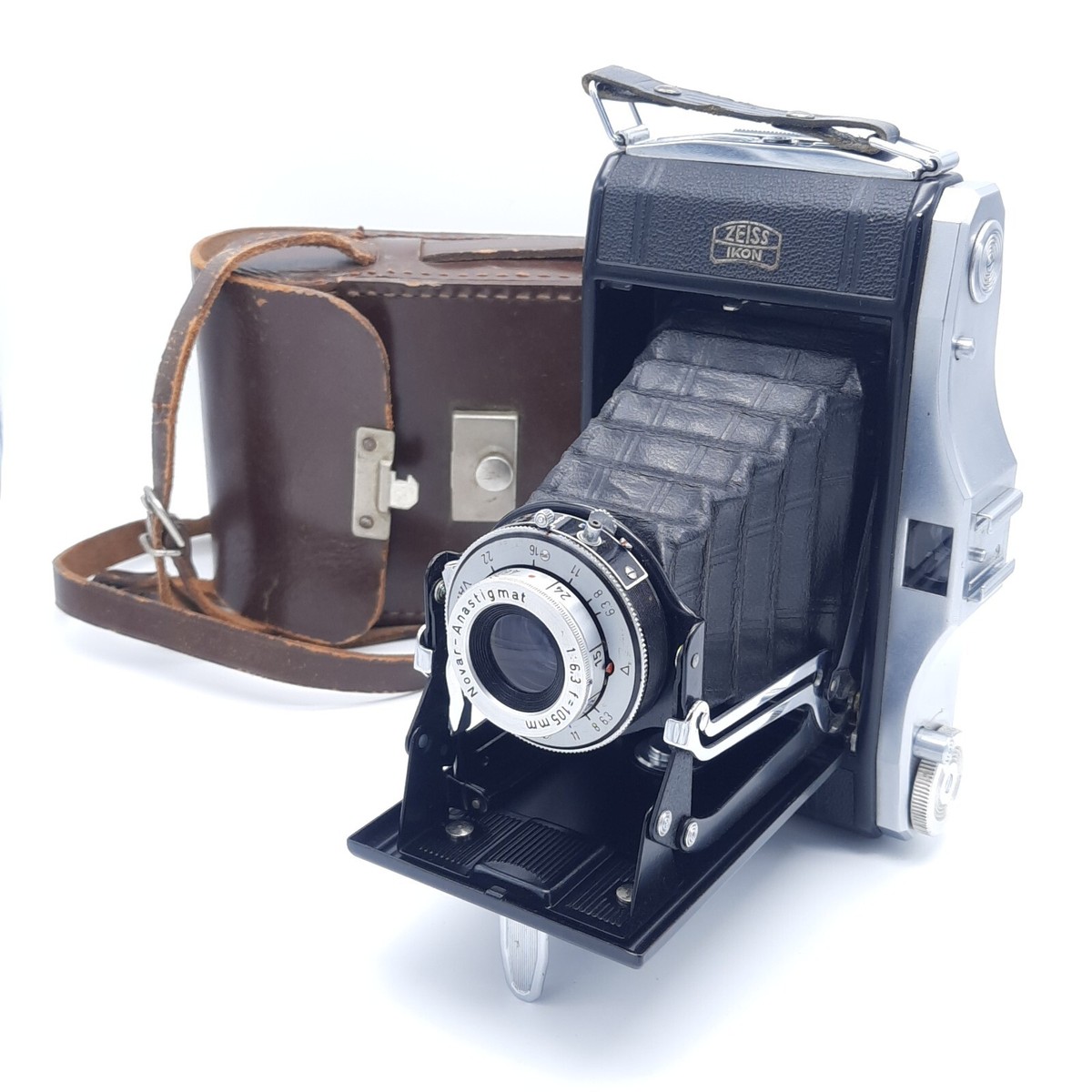 Vtg Zeiss Ikon Nettar 517/2 - 6x9 Folding Camera w/ 105 f6.3