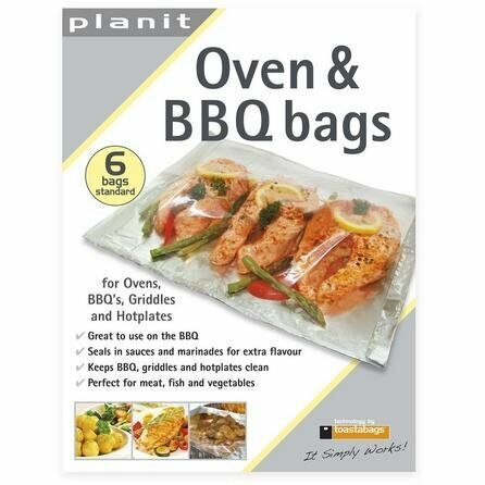 100% Genuine PLANIT Oven & BBQ Bags Pack of 10 Standard 19 x 30cm RRP $19.95!