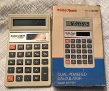 Vintage Radio Shack 65-560 Calculator Dual Powered Solar