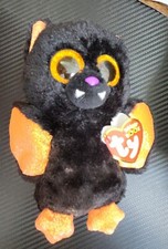 Ty Beanie Boos - ECHO the Halloween Black Bat (6 Inch) NEW - MINT with MINT TAGS