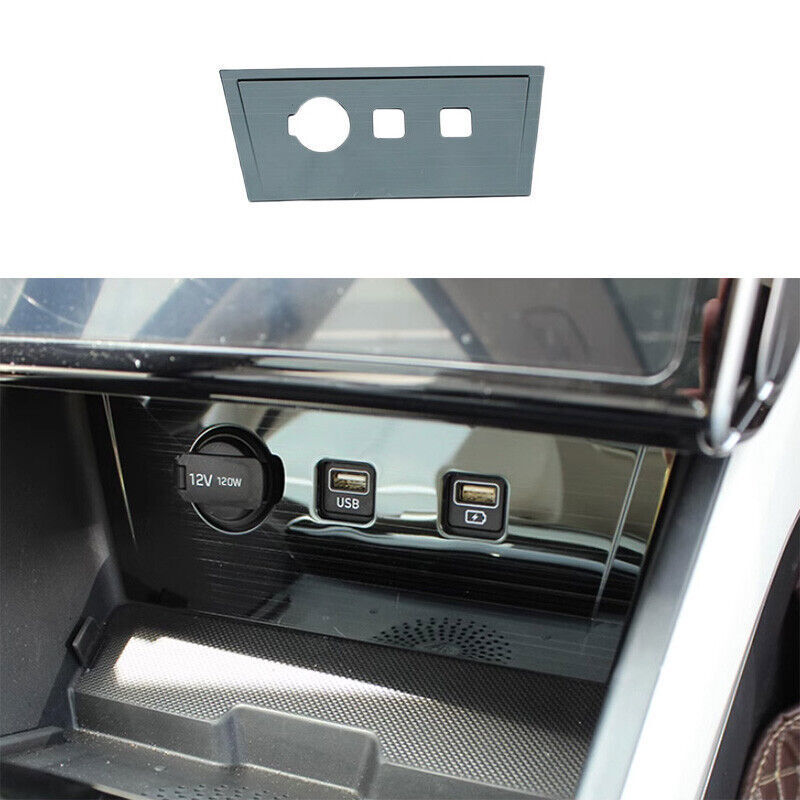 >For Hyundai Tucson 2022-2023 Metalic Black Cigarette Lighter Storage ...