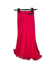 Gonna da allenamento rosso fluo danze standard