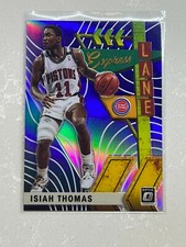 2019-20 Panini Donruss Optic Isiah Thomas Express Lane Purple #2 Detroit Pistons