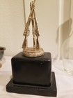 Vintage WW2 Era 1949 Silver plate Wood Rifle shooting Trophy Award Prize  — photo 6