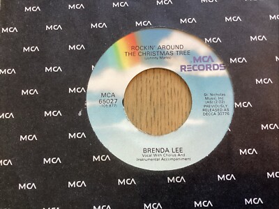 Brenda Lee: Rockin  Around The Christmas Tree: US Press EX 7  Vinyl Free UK Post