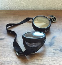 Vintage Glass Goggles With Adjustable Strap Steam Punk  