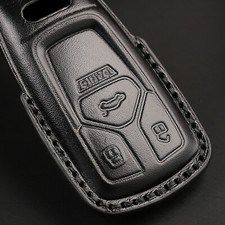 Genuine Leather Car Key Fob Case Cover For Audi A4 A5 S4 S5 B9 8w 4m Tt Q7 Q5 Rs Genuine Leather Car Key Fob Case Cover For Audi A4 A5 S4 S5 B9 8w 4m Tt Q7 Q5 Rs
