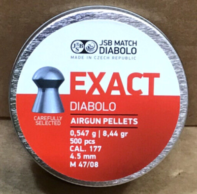 JSB Exact Diabolo .177 Caliber 500 Count 47/08