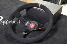 Momo Fullspeed 350mm 14 Suede Leather Deep Cone 90mm Racingsport Steering Wheel Momo Fullspeed 350mm 14 Suede Leather Deep Cone 90mm Racingsport Steering Wheel