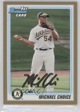 2010 Bowman Draft Draft Picks Gold Michael Choice #BDPP61 0a1