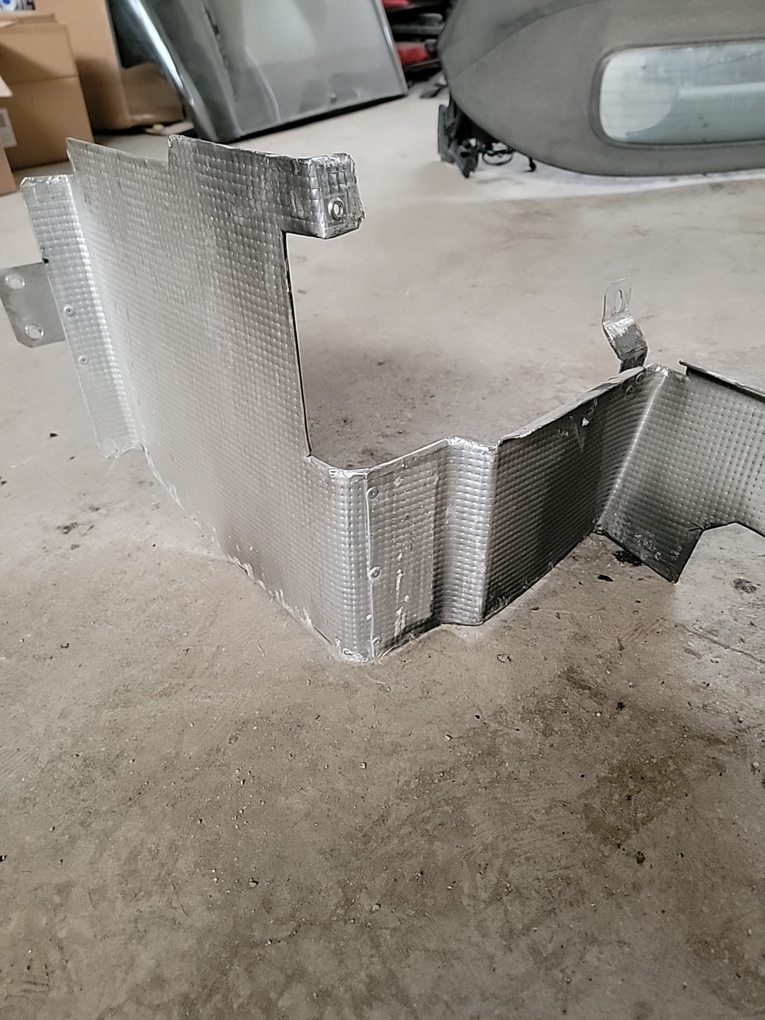 2004 LAMBORGHINI GALLARDO RIGHT PASSENGER FRONT LOWER ENGINE BAY HEAT SHIELD