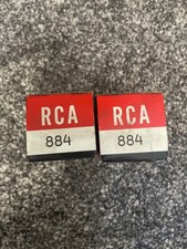2 RCA 884 Vintage Vacuum Tube Electronic Valve Radios, Amplifiers New old stock