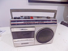 Sanyo M 2402-6L FM MW LW Radio Cassette Recorder FAULTY Sold as SPARES/PARTS