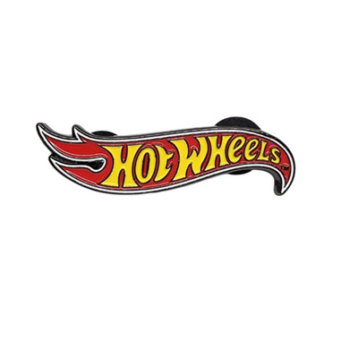 Hot Wheels Logo Enamel Pin Official Mattel Collectible