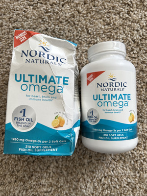 Nordic Naturals Ultimate Omega Fish Oil 210 Soft Gels