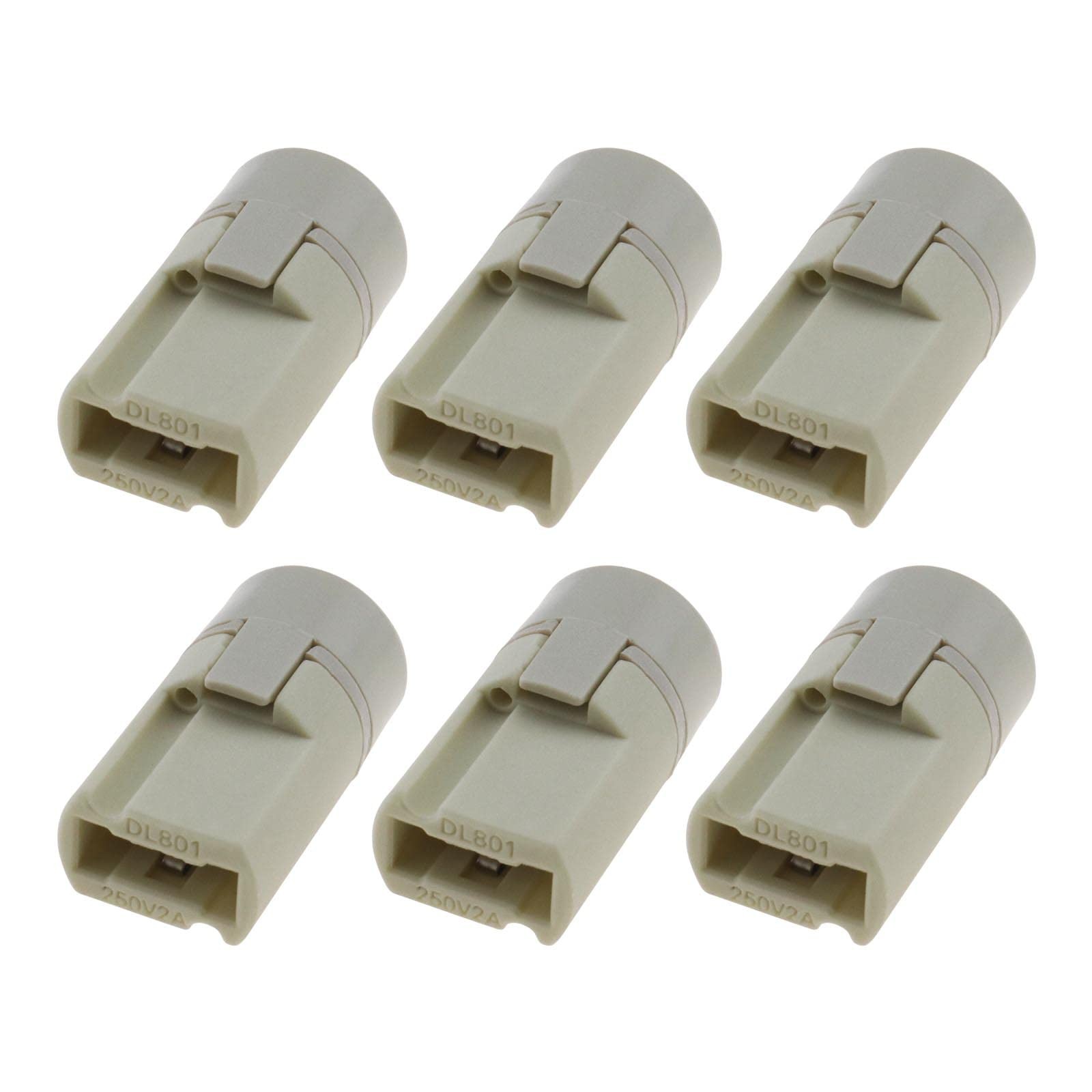 Support G9 céramique lot de 6 douilles haute résistance avec capot arrière